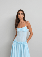 Aurelia Whisper Drop - Waist Maxi Dress - IntimaBay