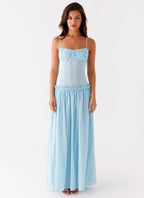 Aurelia Whisper Drop - Waist Maxi Dress - IntimaBay