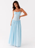 Aurelia Whisper Drop - Waist Maxi Dress - IntimaBay