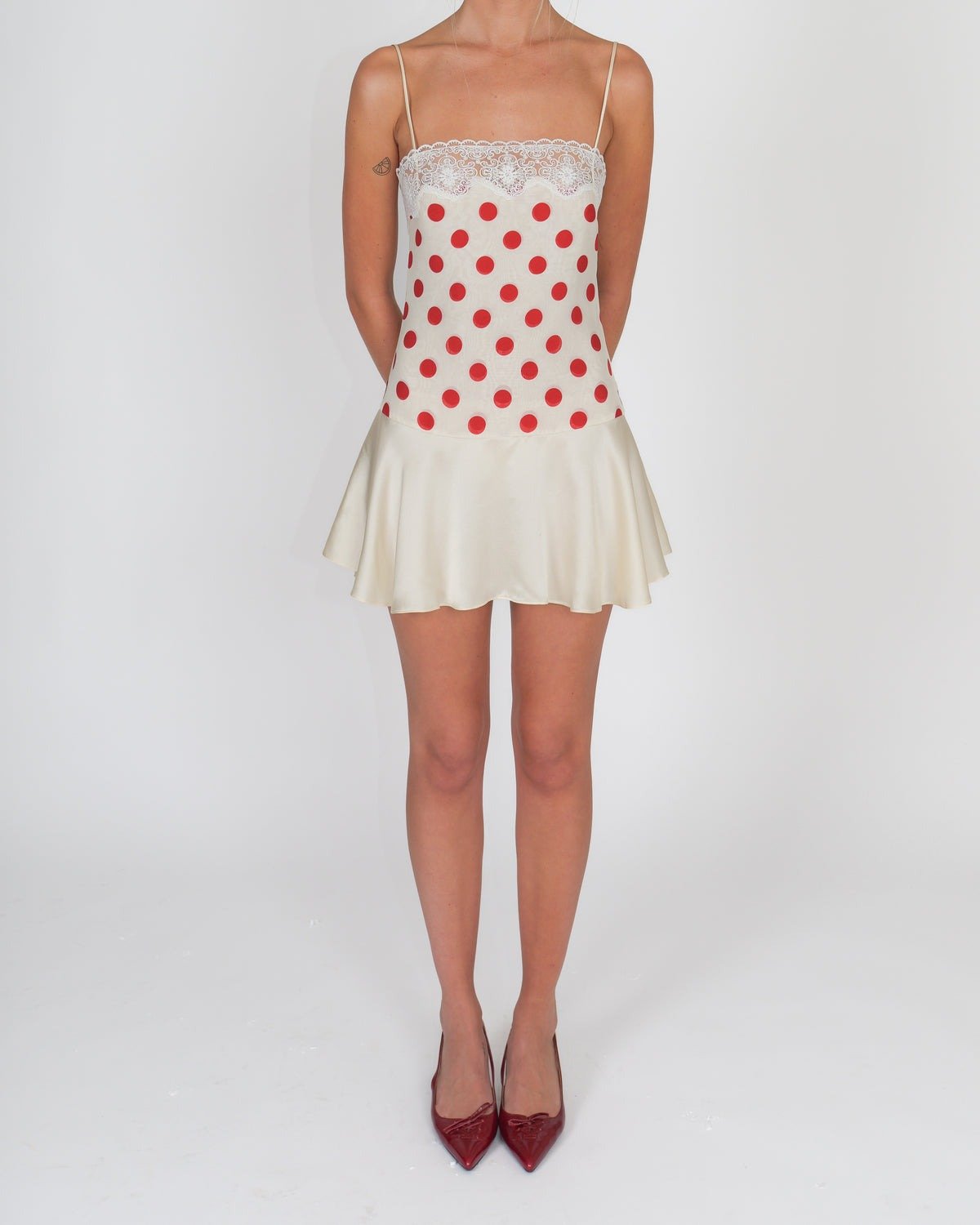 Cherry Kiss Lace Mini Dress - IntimaBay