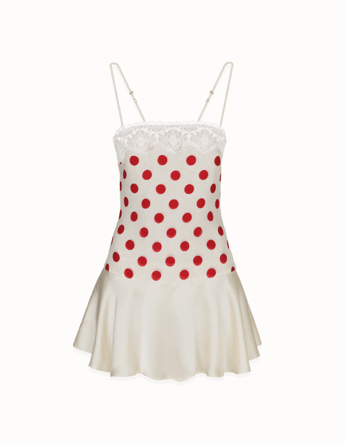 Cherry Kiss Lace Mini Dress - IntimaBay