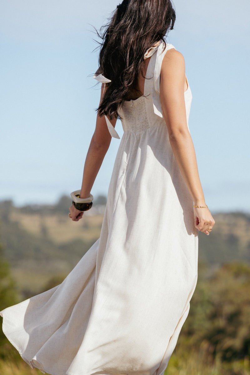 IntimaBay Tie Shoulder Maxi Dress - IntimaBay