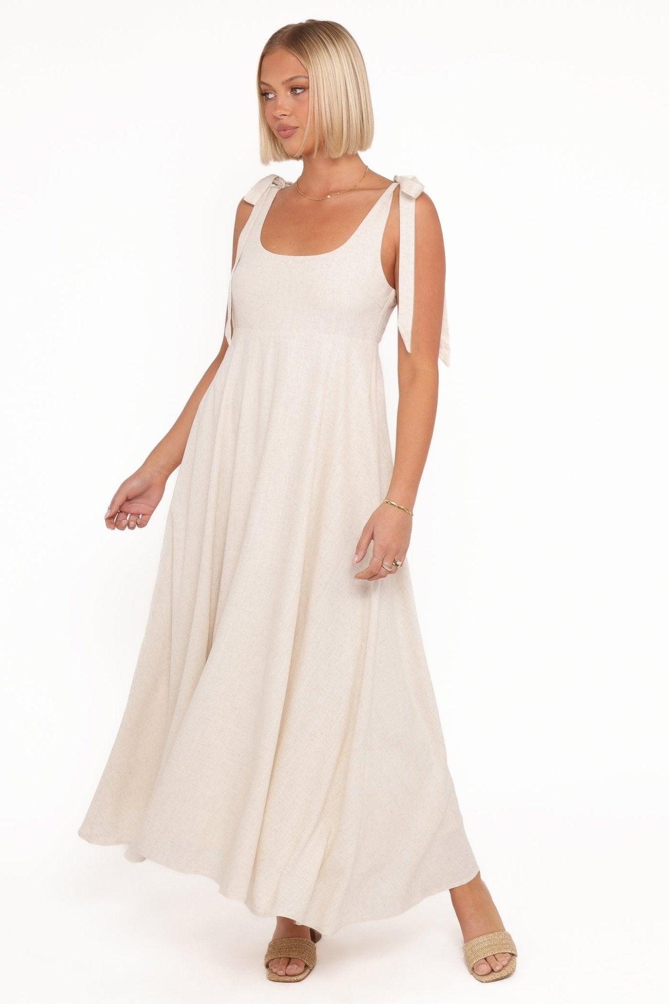 IntimaBay Tie Shoulder Maxi Dress - IntimaBay