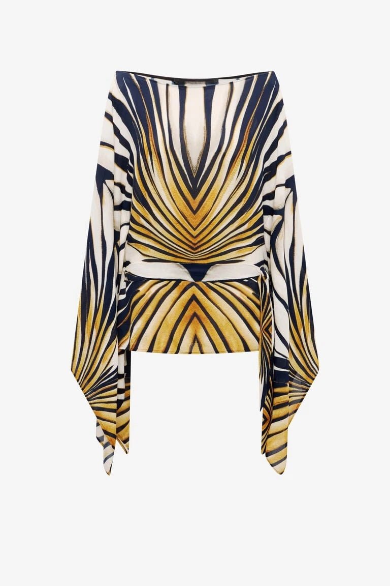 Solara Geometric Wrap Mini Dress - IntimaBay