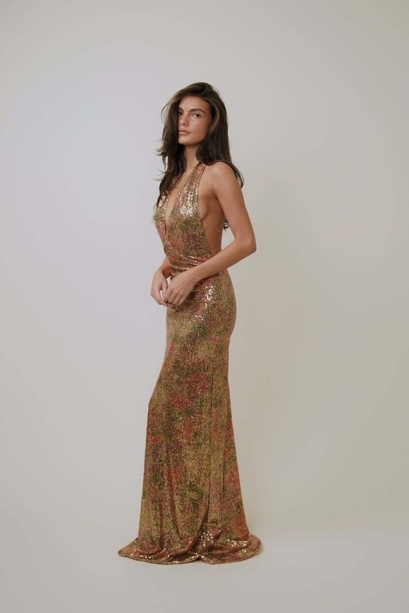 The Aurelia Sequin Maxi Dress - IntimaBay