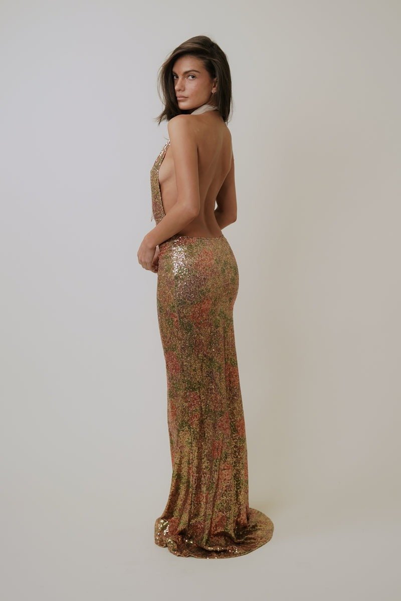 The Aurelia Sequin Maxi Dress - IntimaBay